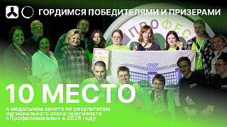 Колледж вошёл в ТОП-10 лучших образовательных учреждений Санкт-Петербурга по итогам чемпионата «Профессионалы»!